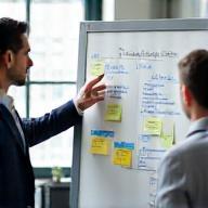 Strategy planning whiteboard session